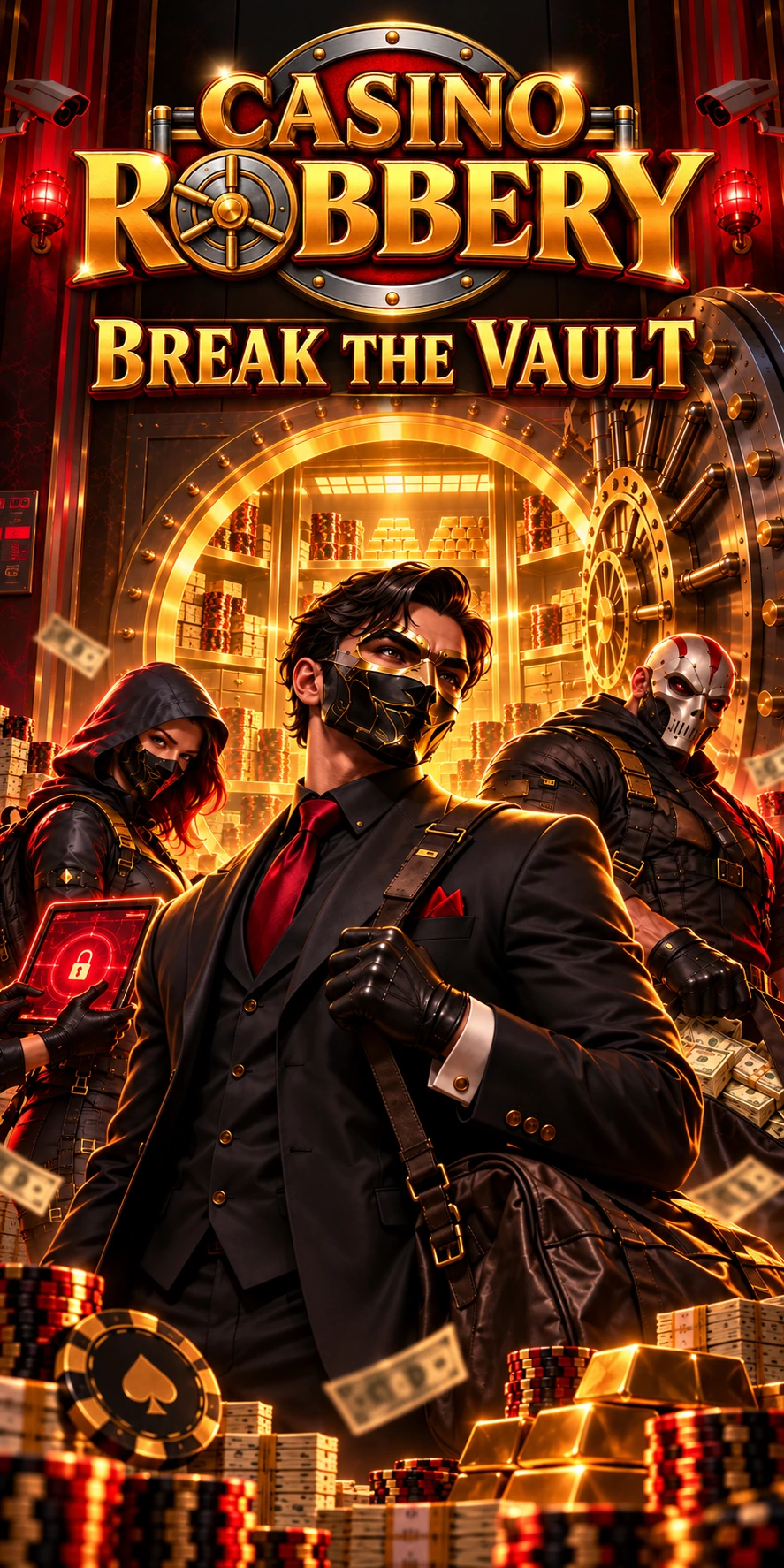 Casino Robbery 300 by 600 portrait output